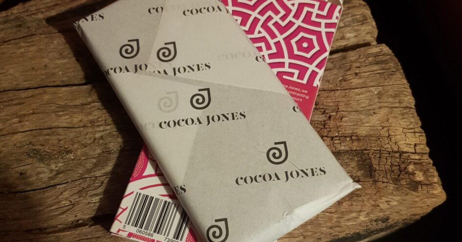 Cocoa Jones Raspberry Meringue Chocolate Bar